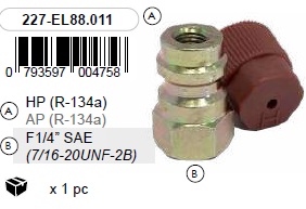 Ballooniadapter HP R-134a F1/4"